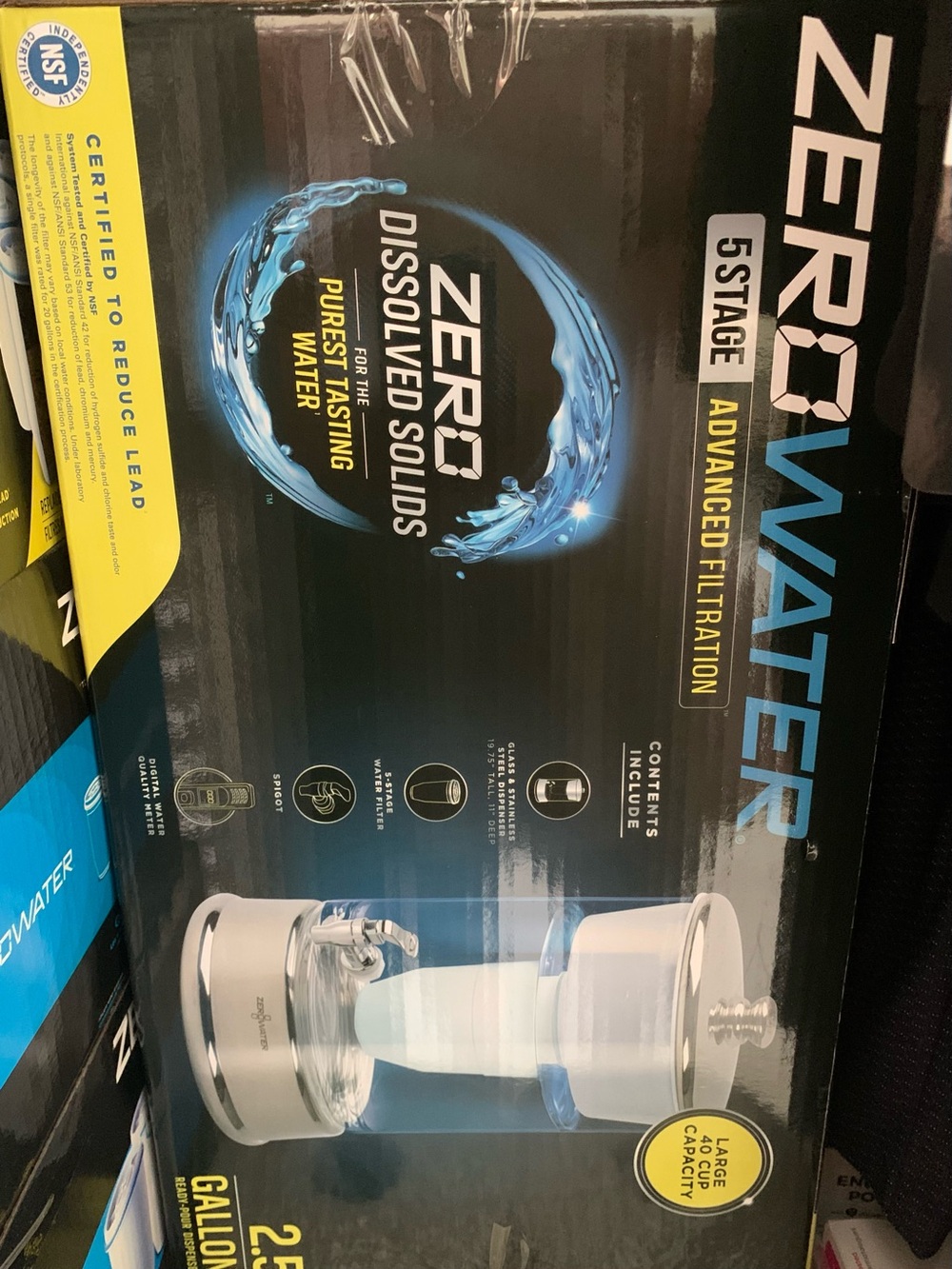 ZERO Water 5Stage advance Filtration 
NEW in box 2.5 Gallon - Picture 5 of 5